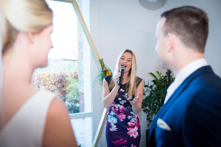 Livemuziek tijdens de huwelijksceremonie